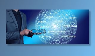 系统、网络、数字化、技术、数字、通信、全球、手