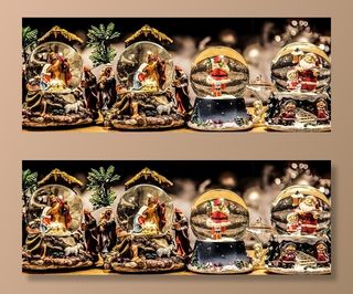 圣诞老人雪球，雪球，雪球，圣诞节，圣诞市场，球，圣诞摊位