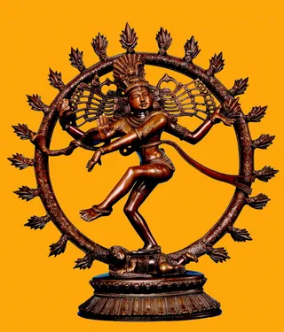 nataraja雕像、湿婆、nataraja、舞蹈之神、灵性、南印度青铜、minature青铜、宗教