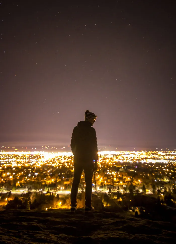 billings，美国，lights，man，shiloette，night，montana，rims