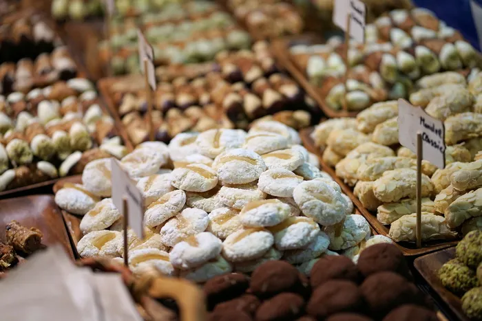 糕点、巧克力、糖果、食品、市场、点心、美食、背景