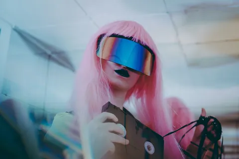 拿着棕色VHS的女人 拿着棕色VHS的女人