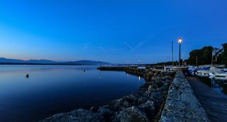 湖，港口，平静，风景，安静，蓝色，科佩特，日内瓦湖