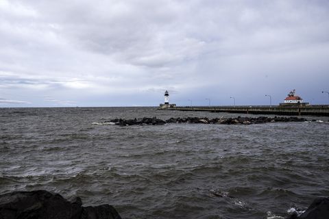 明尼苏达州德卢斯苏必利尔湖灯塔