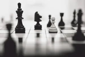 国际象棋棋盘游戏，用于思想、竞争和战略