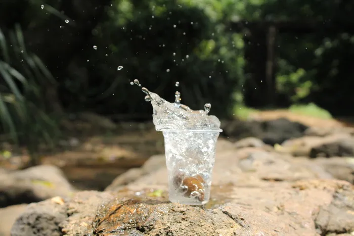 粉碎、速度、射击、冰、饮料、自然、新鲜度、白天