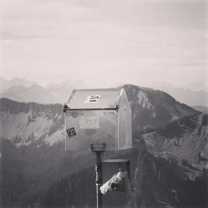 山，人，风景，山顶，山顶，高，远足，孤独