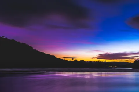黎明时分湖景 黎明时分湖景