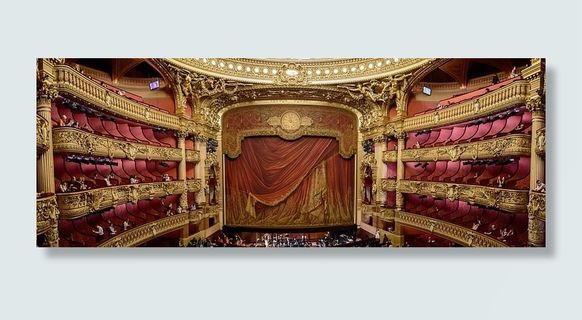 褐红色，棕色，室内，建筑插画，舞台，窗帘，剧院，剧院