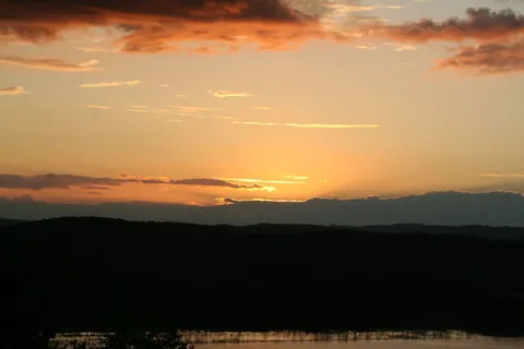 coucher，soleil，危地马拉，天空，scenics-自然，日落，山脉，自然之美