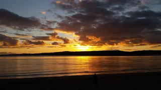 埃克斯茅斯、日落、海岸、海滨、海滨、德文郡、风景、自然之美