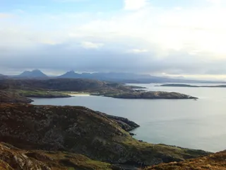在英国，乌拉波尔，湖，芒罗，山，水，天空，高地