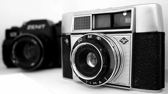 镜头，相机，照片，摄影设备，旧相机，纪念碑，老学校，技术