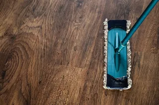 青色，黑色，拖把，清洁，洗涤，清洁，国际劳工组织，木质材料