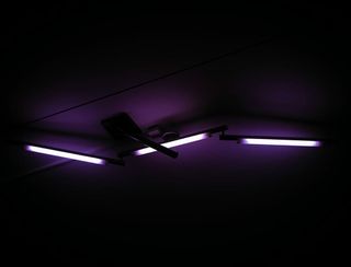 紫色荧光灯，三个，紫外线，紫色，led，灯，灯，紫色