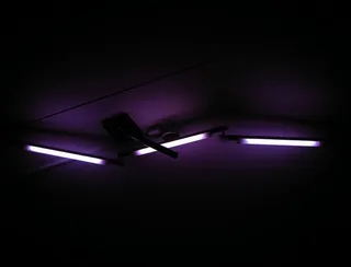 紫色荧光灯，三个，紫外线，紫色，led，灯，灯，紫色