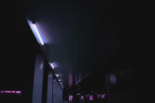 法国, 格勒诺布尔, 霓虹灯, 架构, 紫色, 夜, 赛博朋克, 霓虹灯