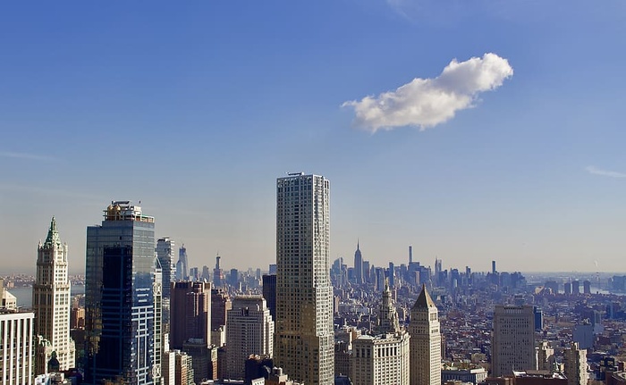 纽约，曼哈顿，美国，早晨，清晨，风景，城市，建筑