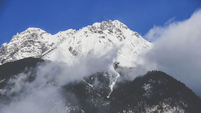 自然，风景，高山，旅行，冒险，雾，徒步旅行，远足