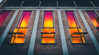 立面, 房子, windows, 创辉, 建筑, 建筑结构, 橙色, 低角度视图