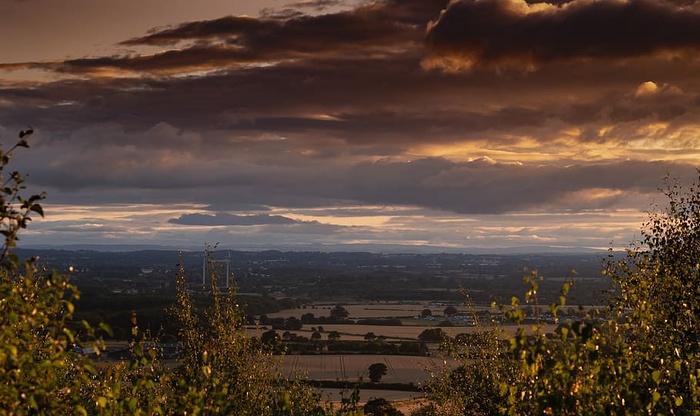 云，风景，风景，天空，自然，全景，日落，山脉