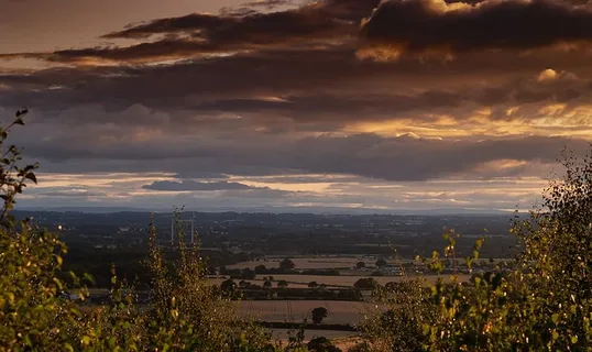 云，风景，风景，天空，自然，全景，日落，山脉