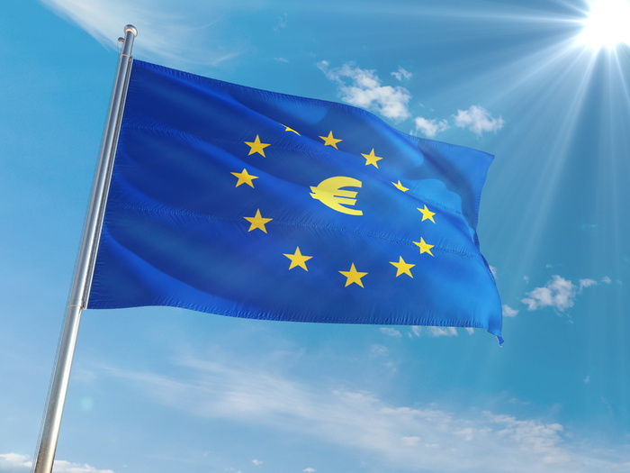 国际，国旗，欧盟，欧洲，欧盟国旗，蓝色，天空，爱国主义