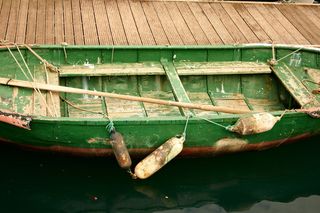 靴、网、桨、菲舍尔、绿色、航海船舶、运输方式、运输