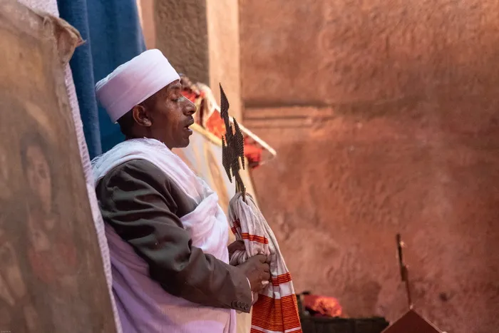 axum，lalibela，宗教，牧师，东正教，庄严地，埃塞俄比亚，非洲