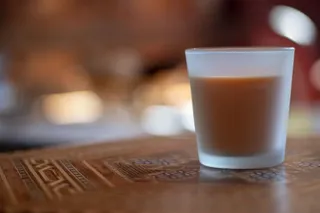 蜡烛，桌子，橙色，灯芯，装饰，装饰，浪漫，心情