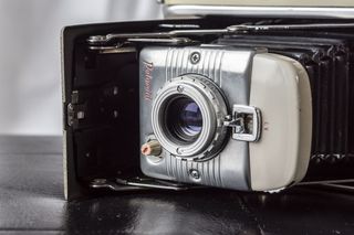 银色照相机