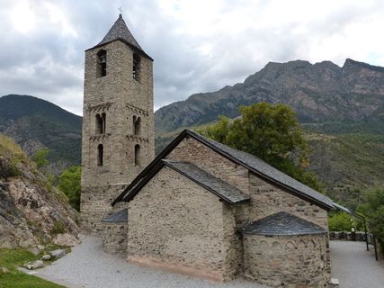 罗马式教堂、博伊、遗产、罗马式、比利牛斯、加泰罗尼亚、石头、标志