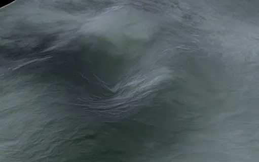 波浪、水、海、河流、背景、反射、流、风暴