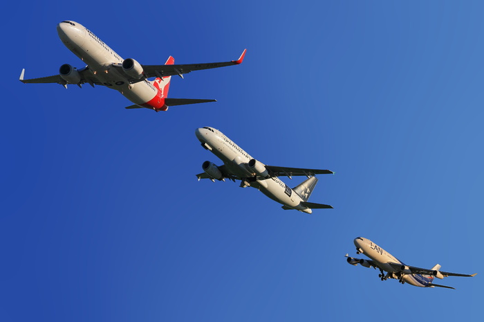 三架飞机，澳航，新西兰航空，智利兰航空，波音737，空客，a320
