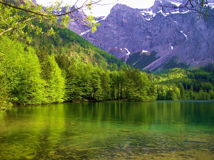 海上阿尔卑斯山，柏格西，风景，山脉，山湖，太阳，山脉，美丽