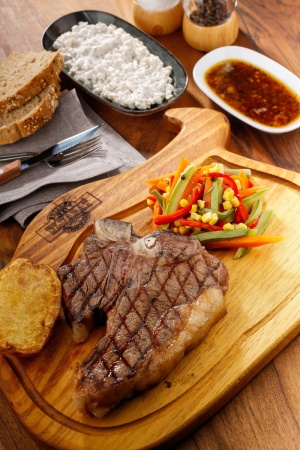 食物，牛排，肉，汤，牛肉，烧烤，吃，菜单