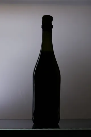 酒精，瓶子，瓶子，香槟，饮料，效果，光线，无人