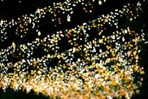 新西兰, Britomart, 灯, 散景, 夜, 照明, 装饰, 没有人