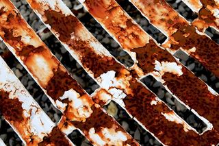 锈蚀、风化、忽略、板条、抽象、粗糙、缝隙、锈蚀