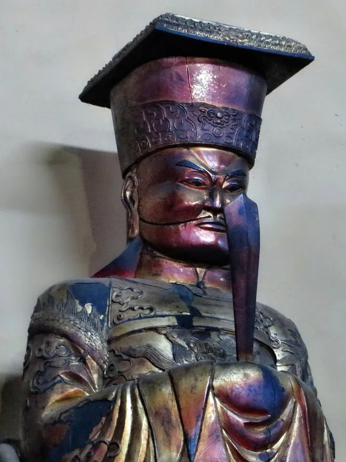 越南，萨伊贡，寺庙，雕像，上帝，监护人，青铜，追随者