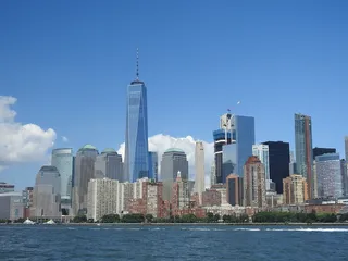 遥远的高层建筑，纽约，城市，美国，1世贸中心，建筑外观