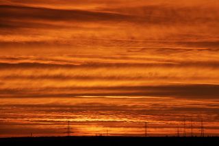 自然、户外、天空、红天、日落、黄昏、黎明、日出