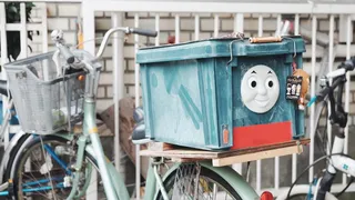 自行车、自行车、篮子、集装箱、送货、运输、无人、运输方式