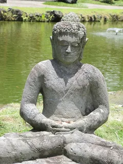 夏威夷,佛陀,和平,雕像,雕塑,水,倒影,白天 夏威夷,佛陀,和平,雕像,雕塑,水,倒影,白天