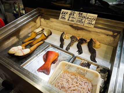 中国，广州，动物，市场，鱼，鳄鱼，食物，食物和饮料