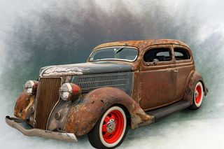 汽车，旧，汽车，汽车，复古，运输，汽车，老派