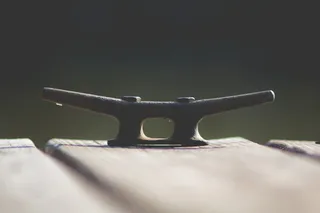 角夹板，角，夹板，金属，码头，领带，湖泊，海洋