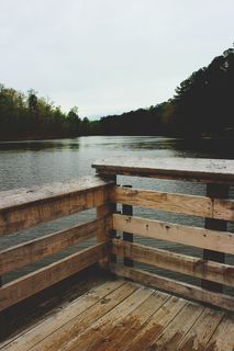 摄影，码头，身体，水，棕色，木质，栅栏，自然