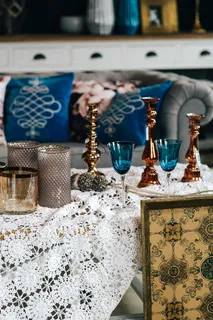 漂亮的复古客厅内饰