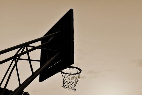 篮球，深褐色，运动，深色，轮廓，宽，板，网